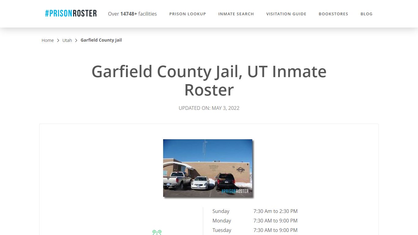 Garfield County Jail, UT Inmate Roster